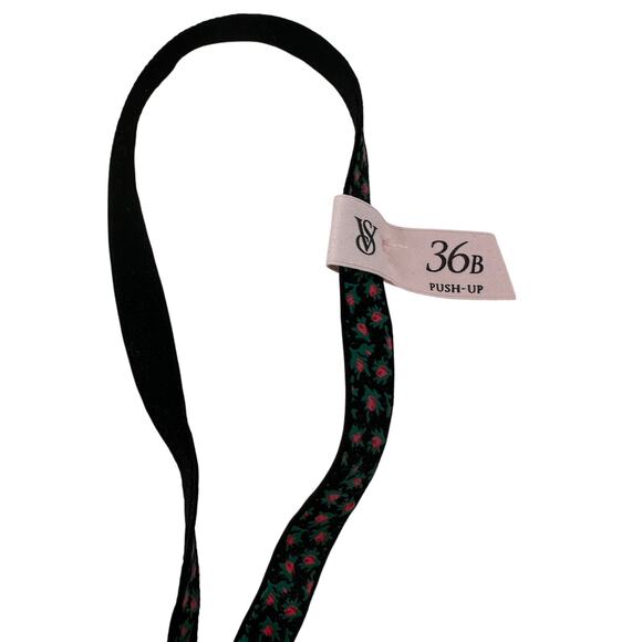 Victorias Secret Push Up Bra Womens Size 36B Red Pink Plaid NEW - Picture 3 of 6